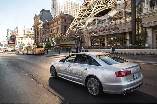 Audi A6 on Las Vegas strip