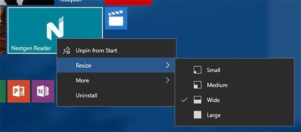 start-context-menus