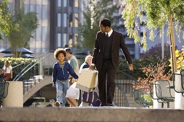 PK-15 [DF-07537] - Jaden Christopher Syre Smith (left) and Will Smith star in Columbia PicturesÕ drama The Pursuit of Happyness. Photo Credit: Zade Rosenthal